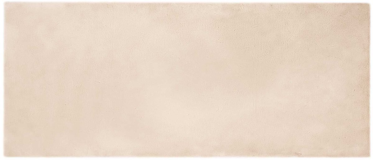 vidaXL - Antislip - vloerkleed - van - imitatie - konijnenbont - OLITE - Taupe
