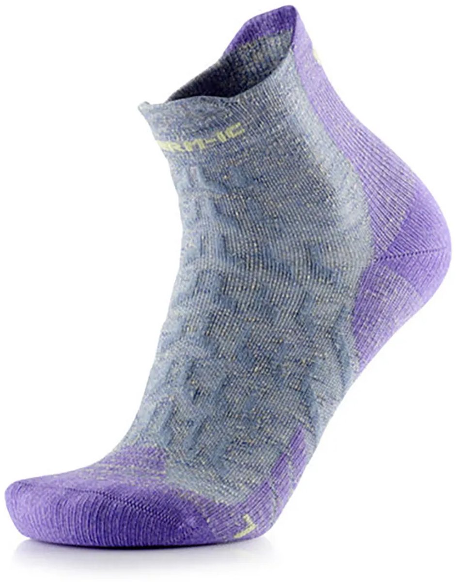 Therm-ic Trekking Ultra Cool Linen Ankle Korte Sokken Vrouw Grijs