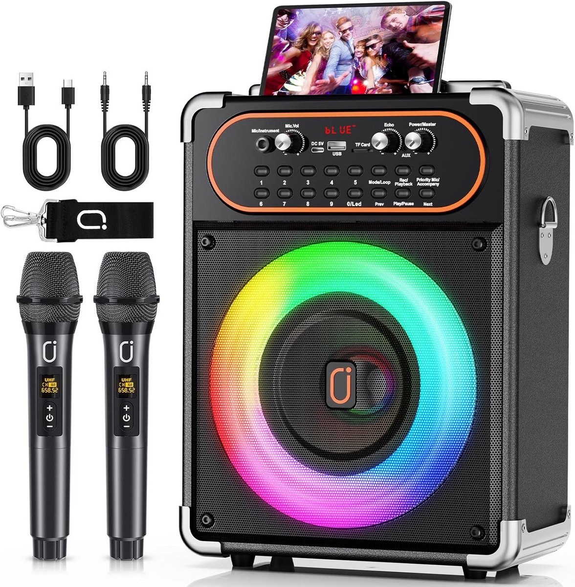 S68 Karaoke-machine voor Kinderen en Volwassenen - Zangplezier voor Thuis en Feestjes