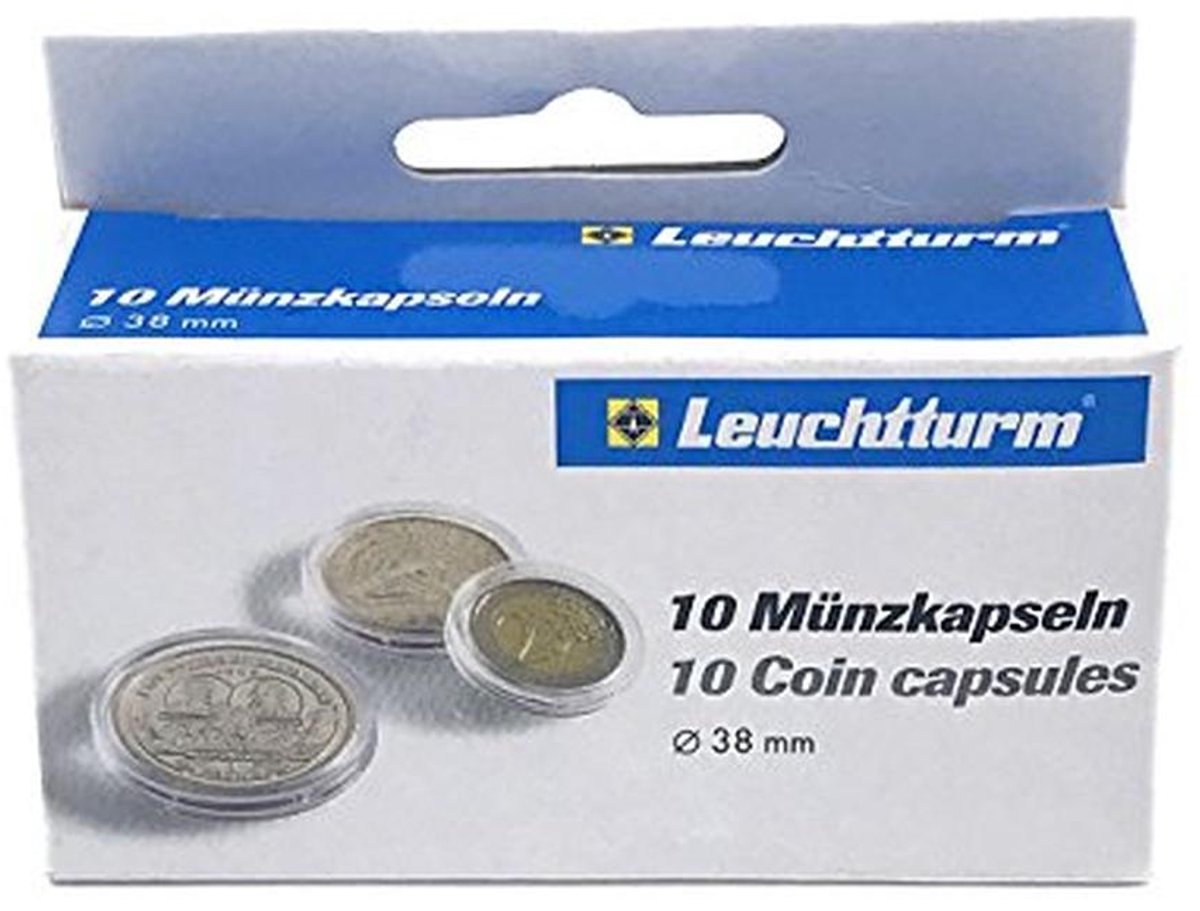 10 Coin Capsules for 14-62mm Euro Coins - Scratch Resistant & Easy to Handle