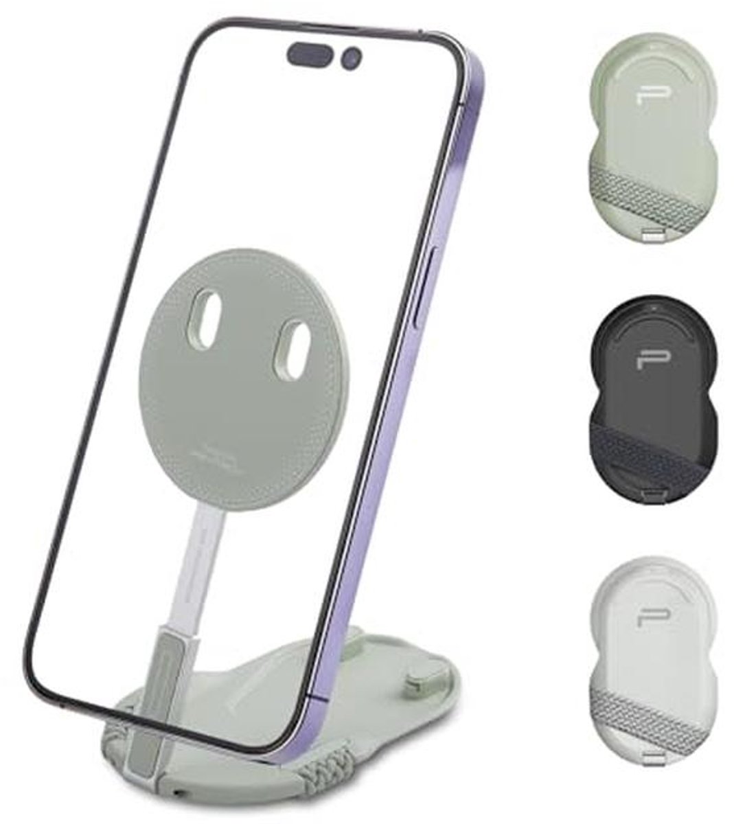 Magnetische Telefoon Statief voor Fotografie met Hoekverstelling en MagSafe Compatibiliteit - Mintgroen