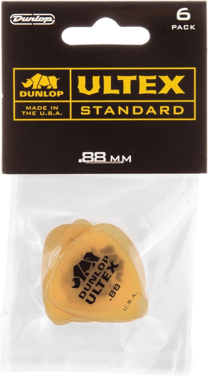 Plectrums voor moderne gitaristen - Ultex Standard .88 Player'S Pack/6