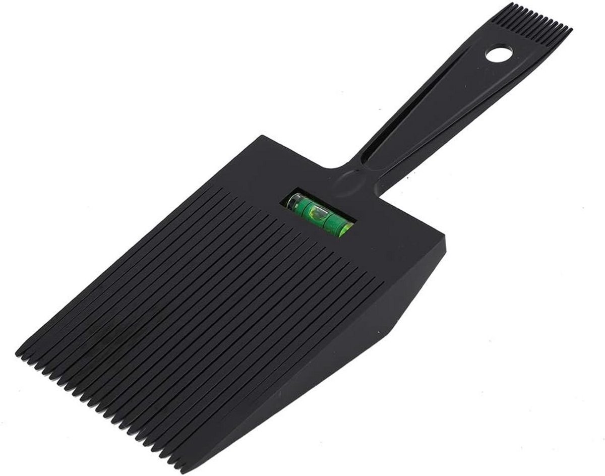 Haarsnijchar comb met waterpas en dubbele kam voor het stijlen van haar