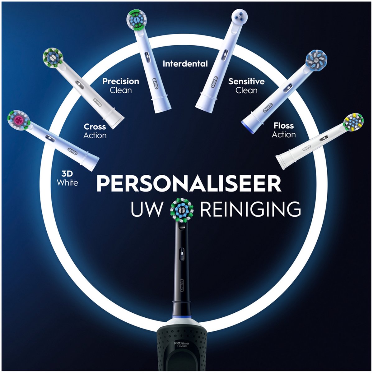 Oral-B Vitality Pro - Zwart - Elektrische Tandenborstel - Ontworpen Door Braun — afbeelding 5