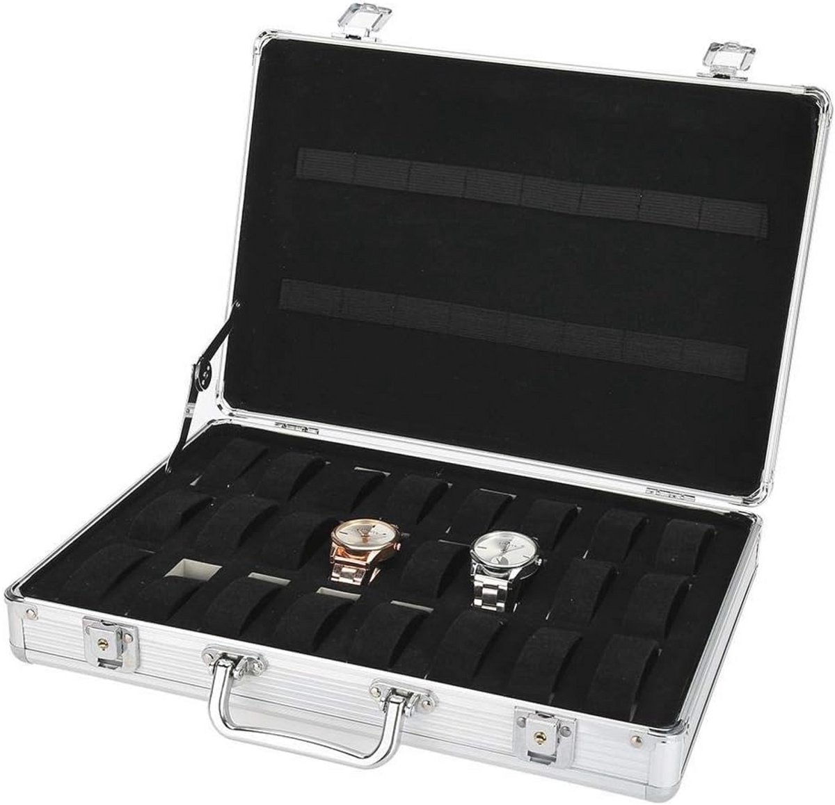 Horloge Opbergdoos voor 24 Horloges - Organizer en Vitrine voor Mannen en Vrouwen
