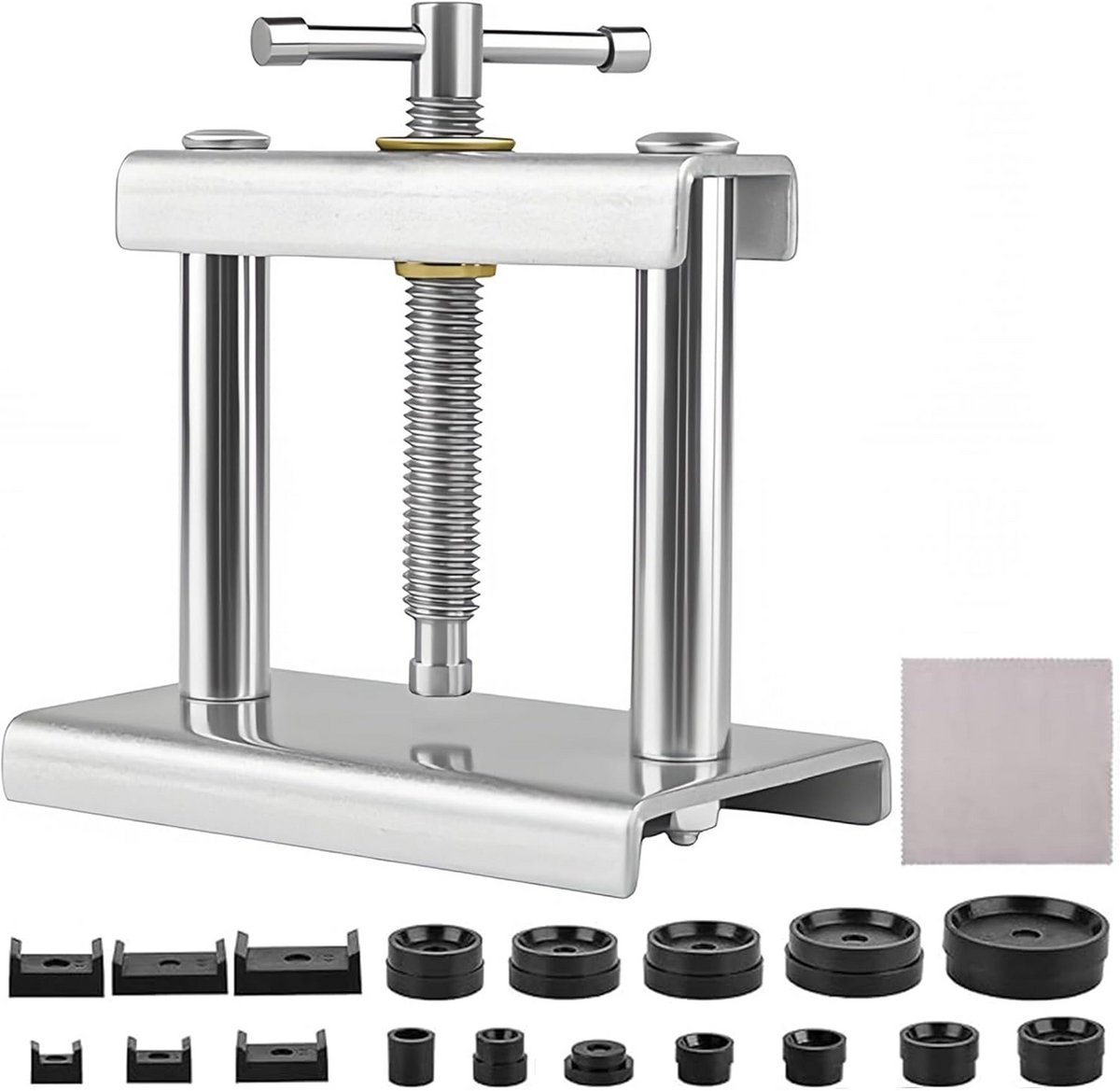 Horlogekastpers met 12 Matrijzen en Drukgereedschap voor Horloge Reparatie