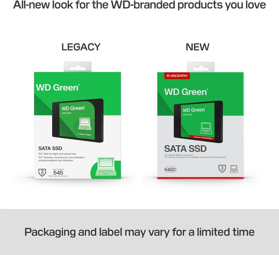 WD Green Serie - 2.5 Inch SSD - 1TB - SATA III - 3D NAND van wd — afbeelding 3