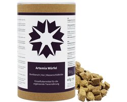 Drijvend voedsel voor siervissen – gevriesdroogde Artemia kubussen (1L = 90g)