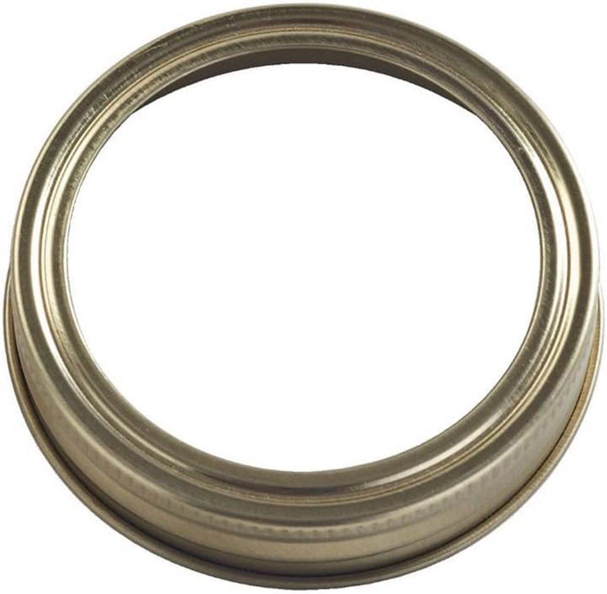 Set van 6 brede mond schroefbanden in goudkleur