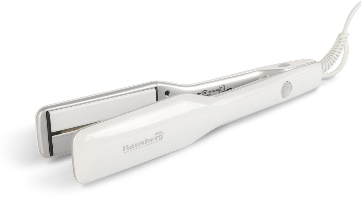 Hausberg Keramische Haarstijltang – 42 W – Tot 230 °C – PTC Verwarming – Geschikt voor Alle Haartypes – Wit 1 Stuks [DA00504]
