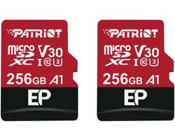 256GB A1 / V30 MicroSD Geheugenkaart voor Android - 4K Video-opname - Pakket van 2