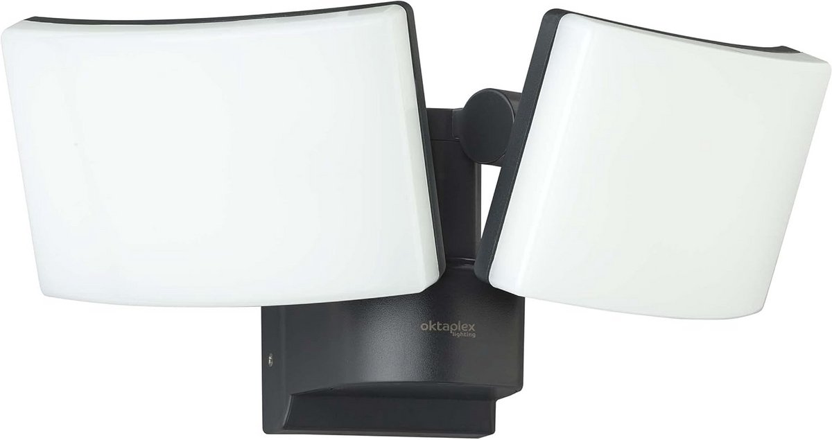 40W Buitenspot LED met Bewegingsdetectie | 2-Kops Wandlamp IP65 Warm Wit 3000K