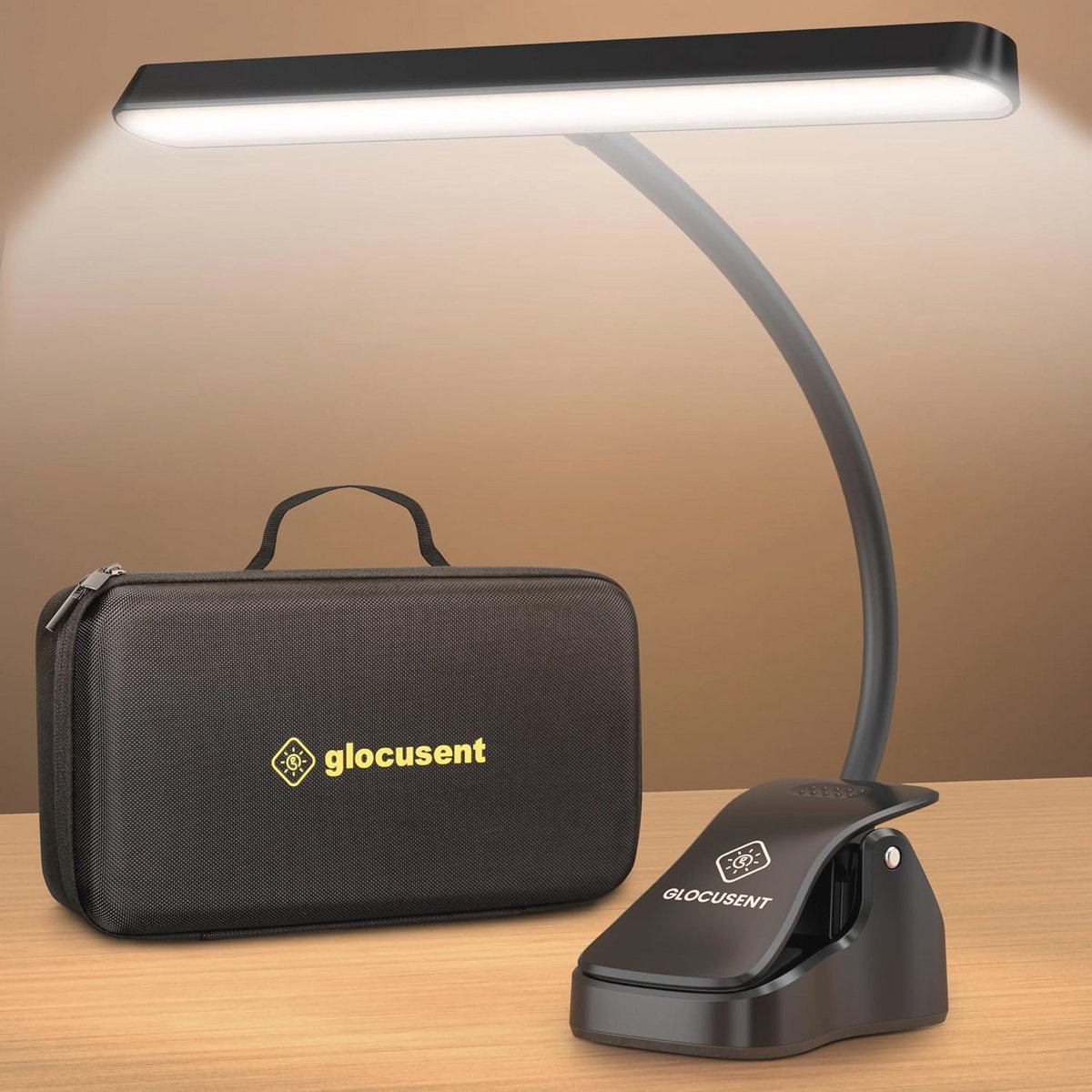 Superheldere muziekstandaard met 57 LED-lampen en opbergdoos