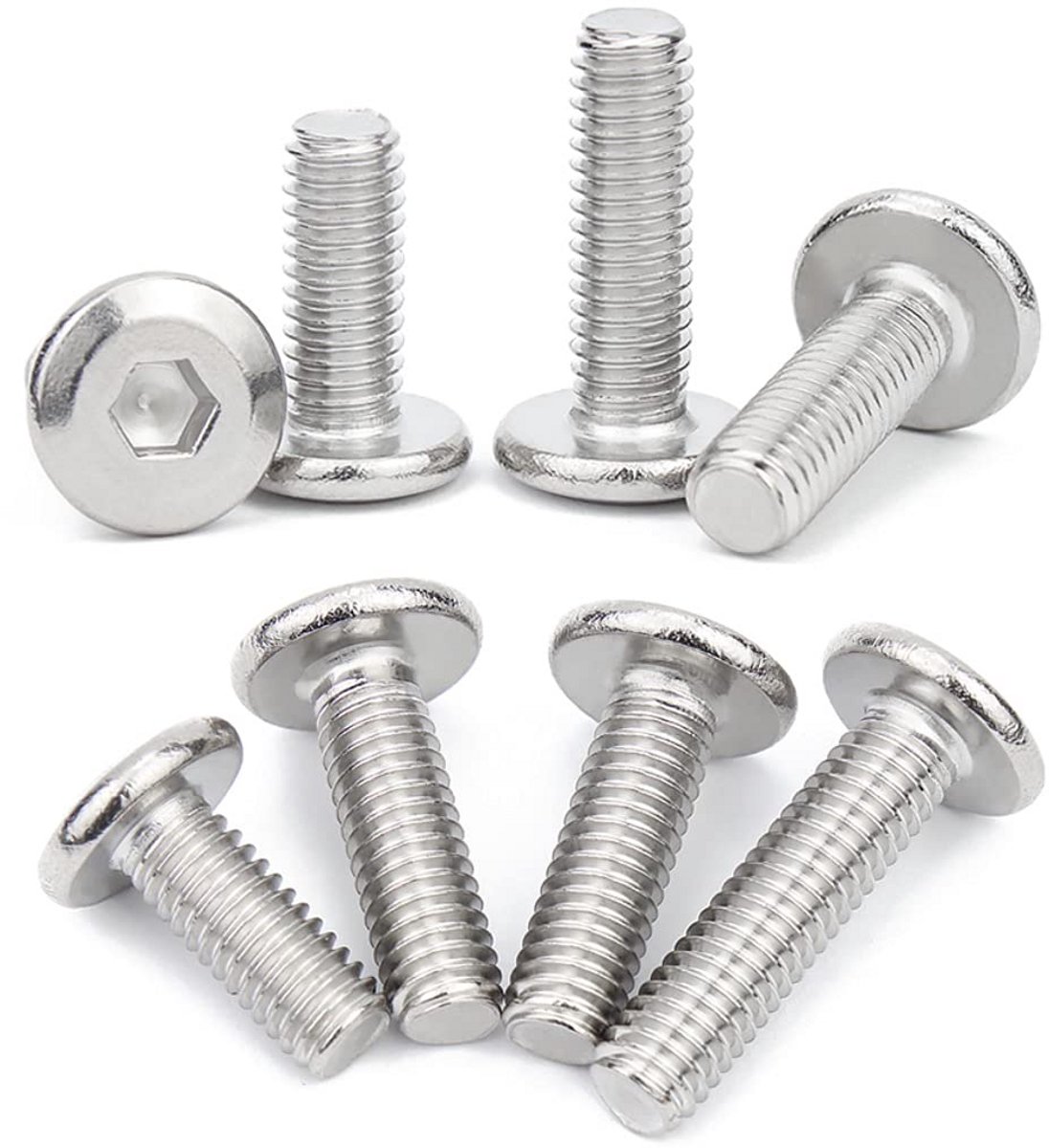 Meubelschroeven Inbusbouten Roestvrij Staal M4x30mm - 30 Stuks