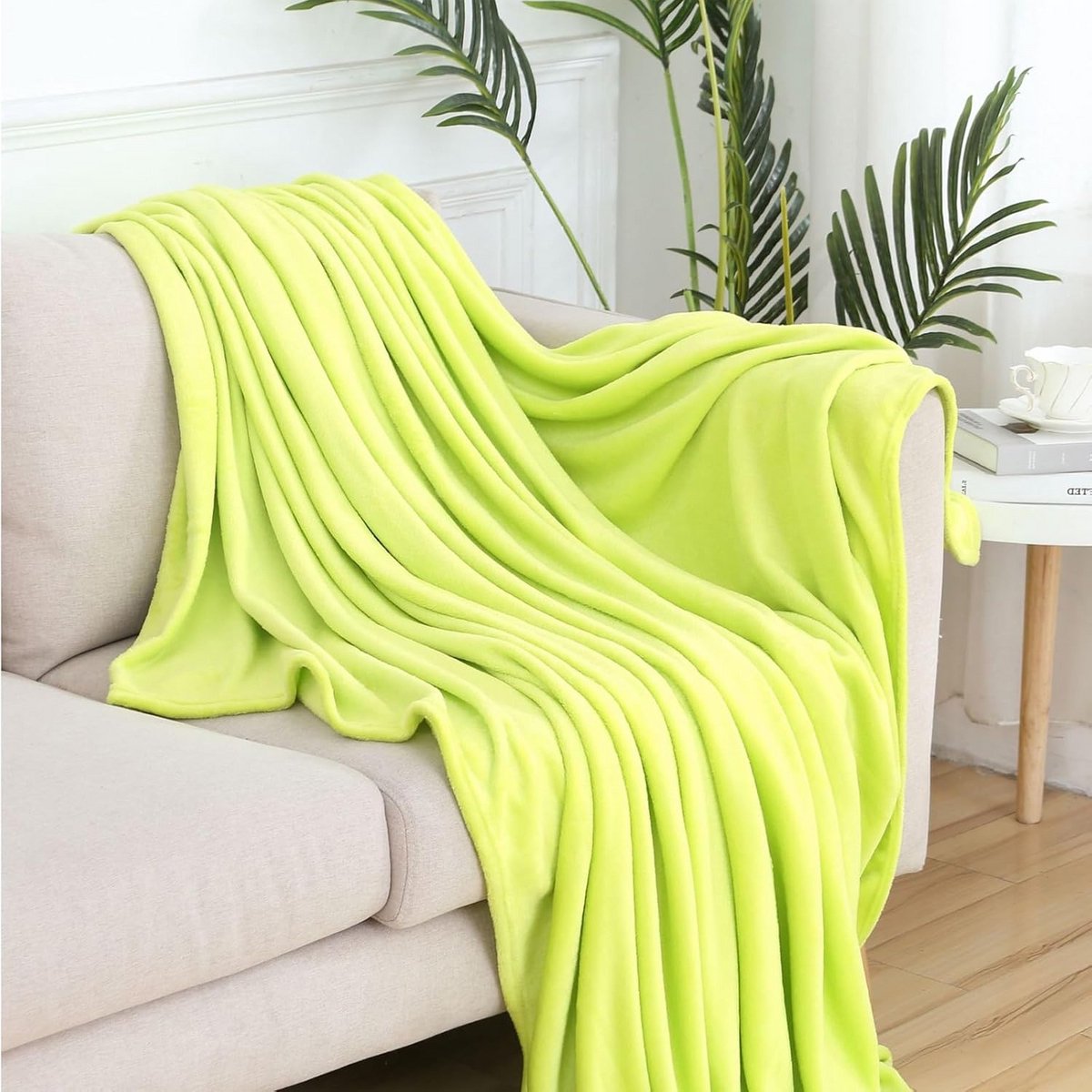 Extra Zachte Pluche Plaid 70 x 250 cm voor Bank en Reizen - Warm en Lichtgewicht