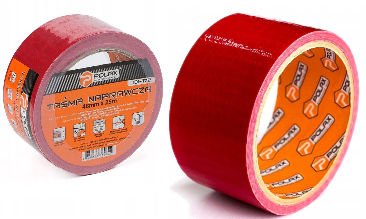 Reparatietape Rood 48mm x 25m - Sterk en Duurzaam