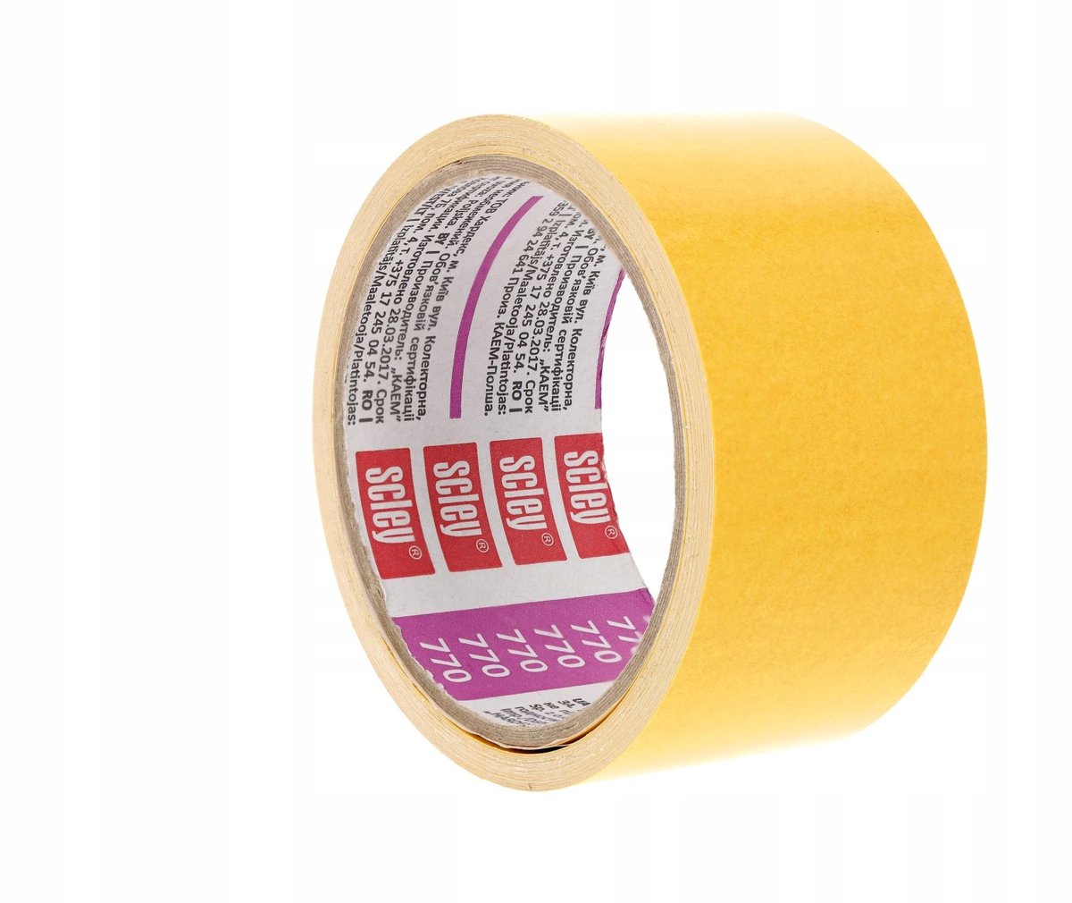 Scley 770 Dubbelzijdige Tape 48mm x 10m - Sterke Kleefkracht