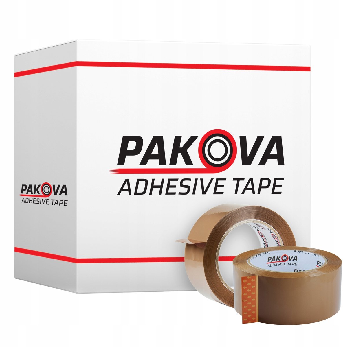 Bruine Pakband PRO 48/66j - 36 rollen - Sterke Acryllijm