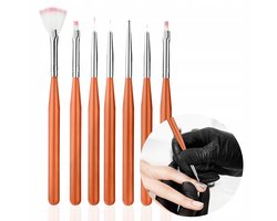 7-delige Nail Art-penselenset - Professionele stylingtools