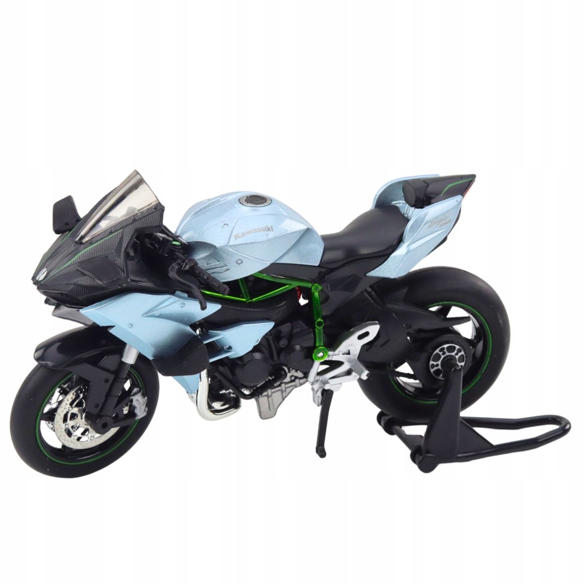 Sportmotor Model 1:12 Metaal Geluid & Licht - Zilver