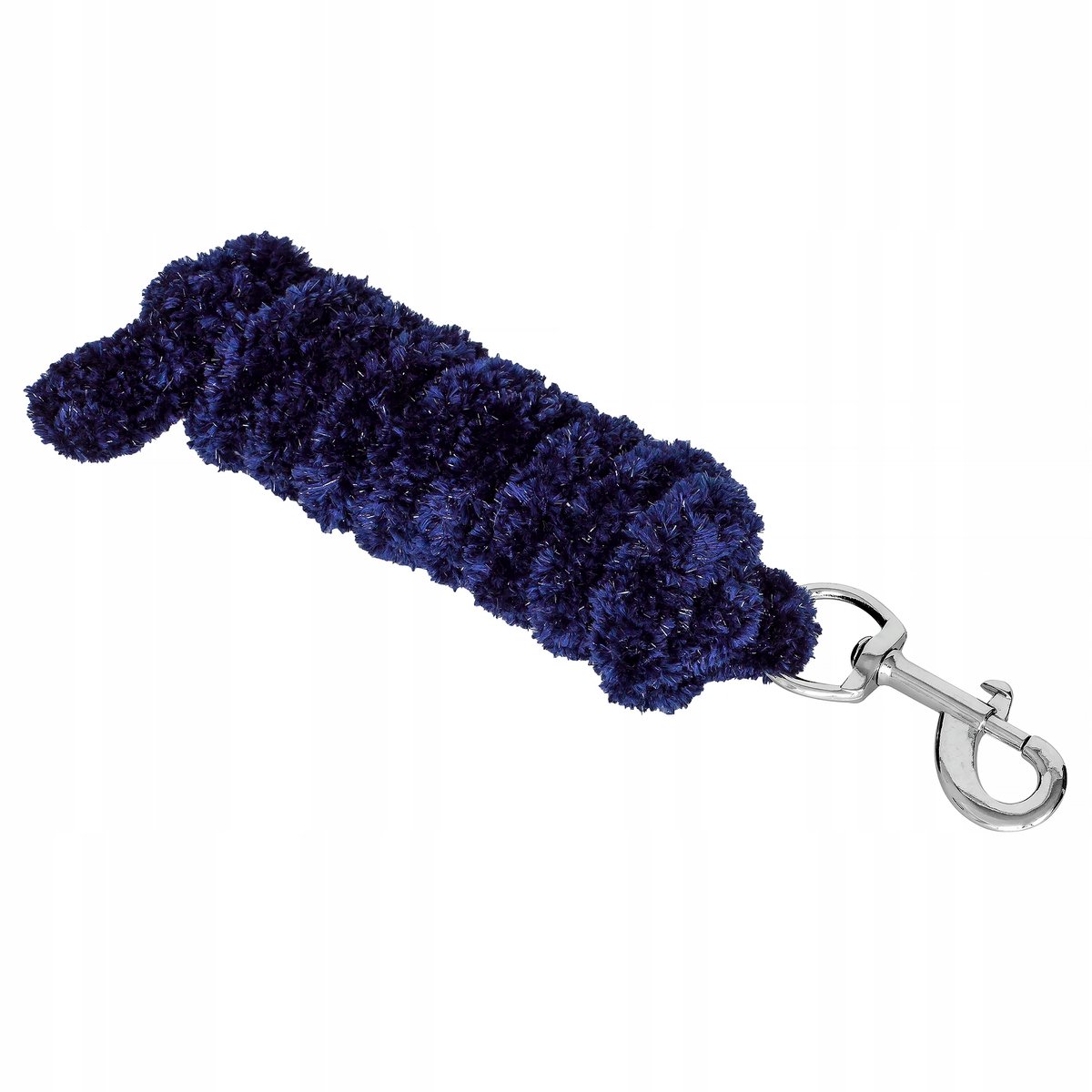 START Fluffy Paardentouw Blauw 2m met Snap Hook