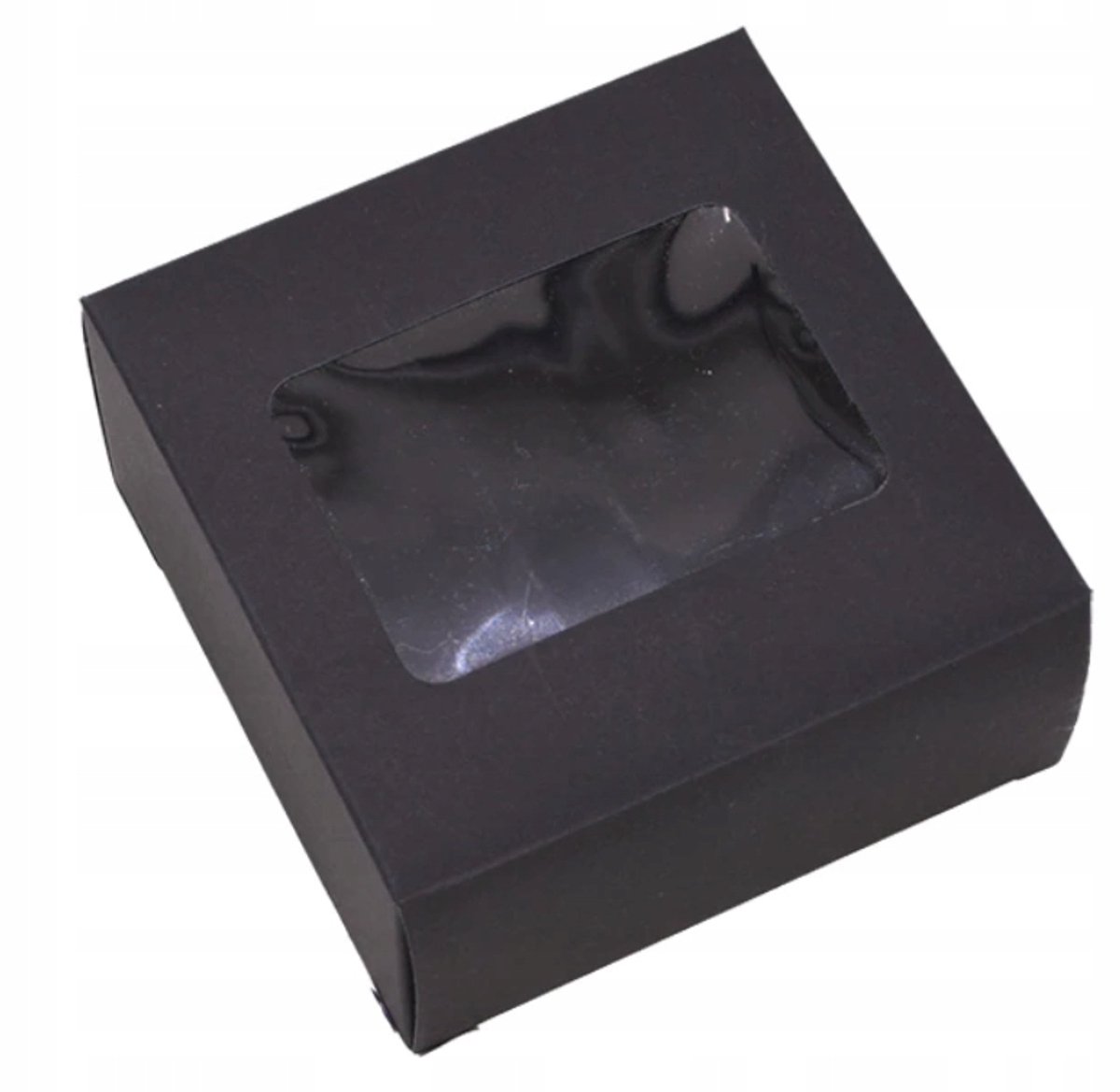 Zwarte Cadeauverpakking met Venster 17x13x5 cm