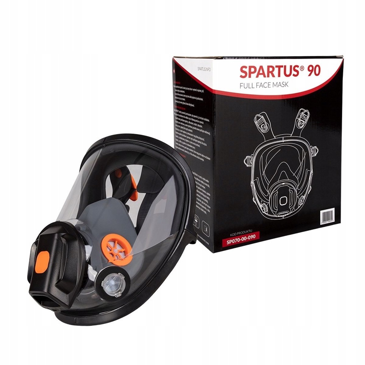 Spartus 90 Volledig Gelaatsmasker - Stof- en Lasmasker
