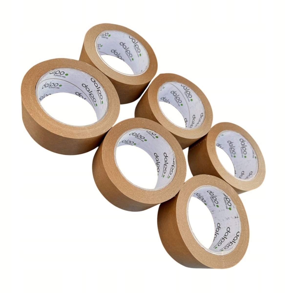 Dalpo ECO Papieren Verpakkingstape Kraft 48mm x 50m - 6 Rollen