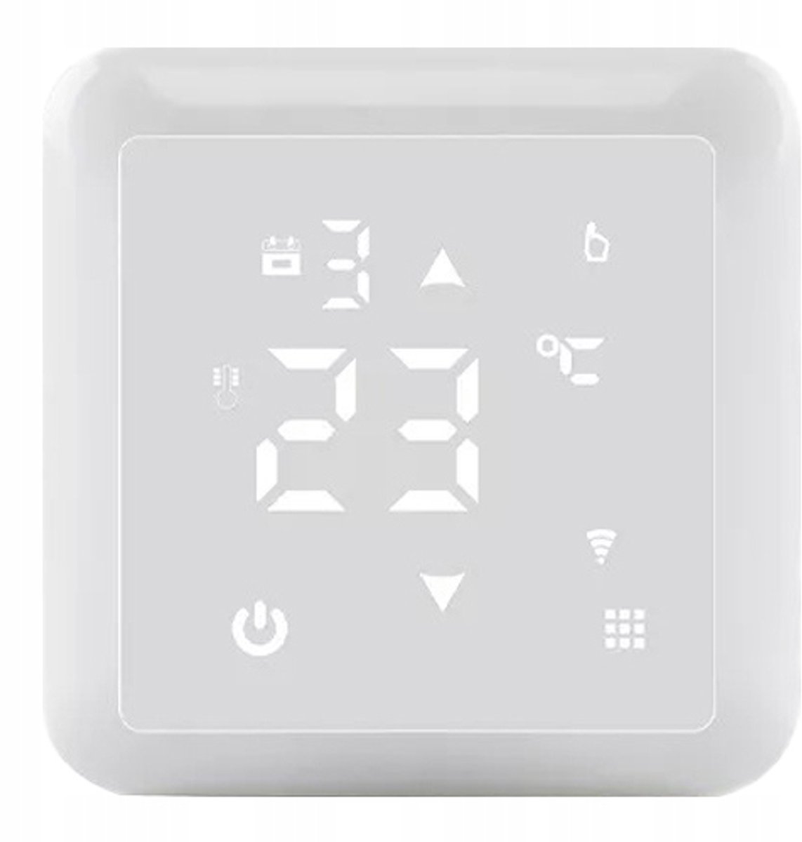 Slimme Thermostaat 16A WiFi voor Vloerverwarming & Radiatoren - Wit