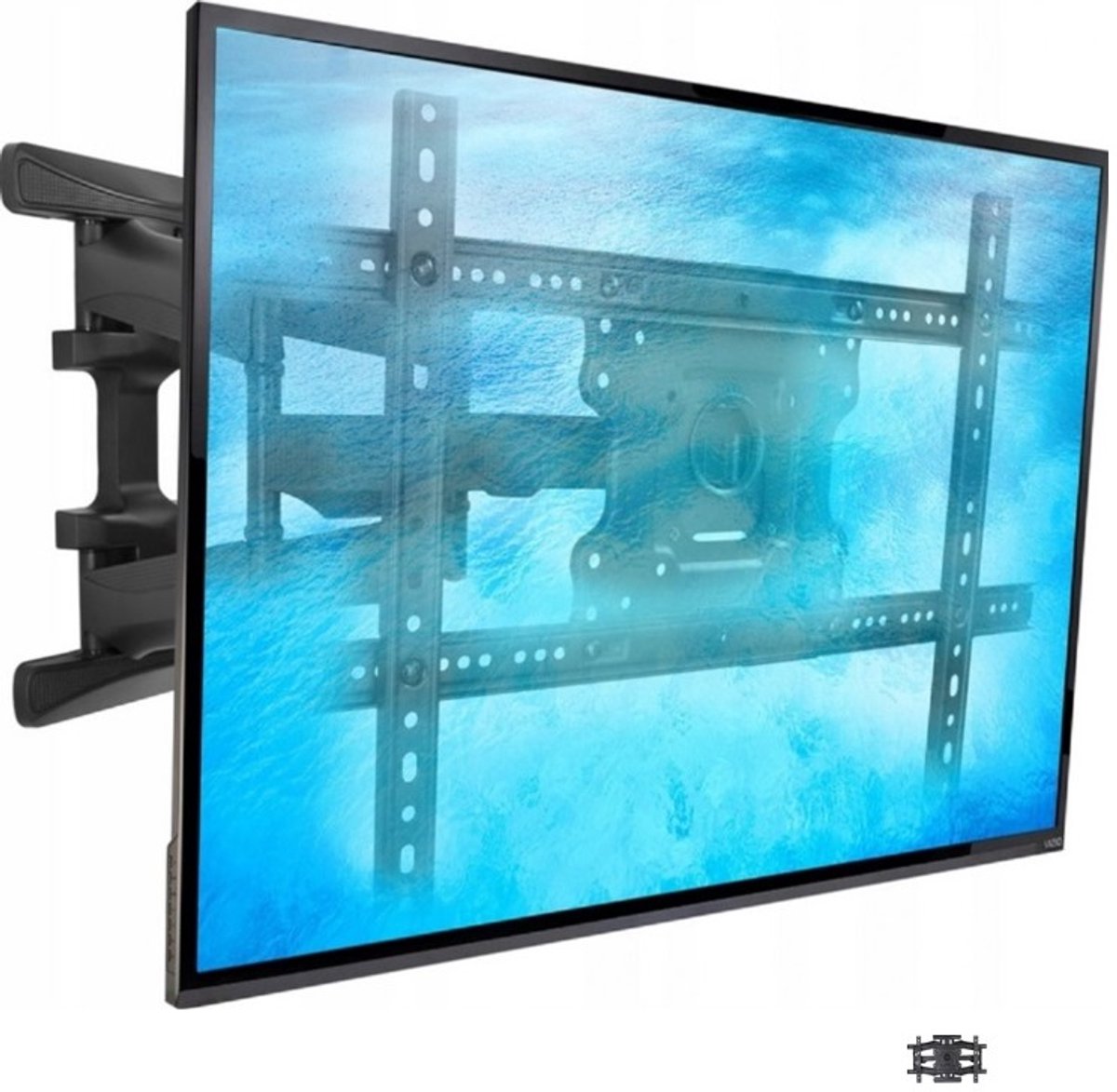 Draaibare TV Muurbeugel Proofvision 55 inch - Verstelbaar & Stabiel