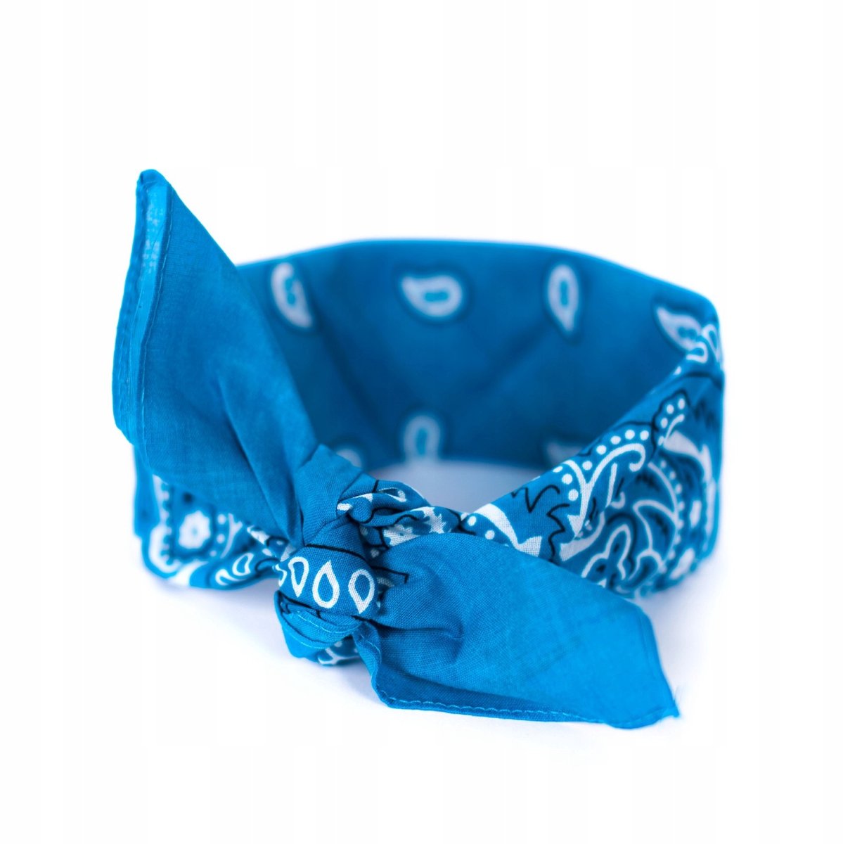 Merkloze Blauwe Bandana - Klassieke Katoenen Sjaal 55x55 cm
