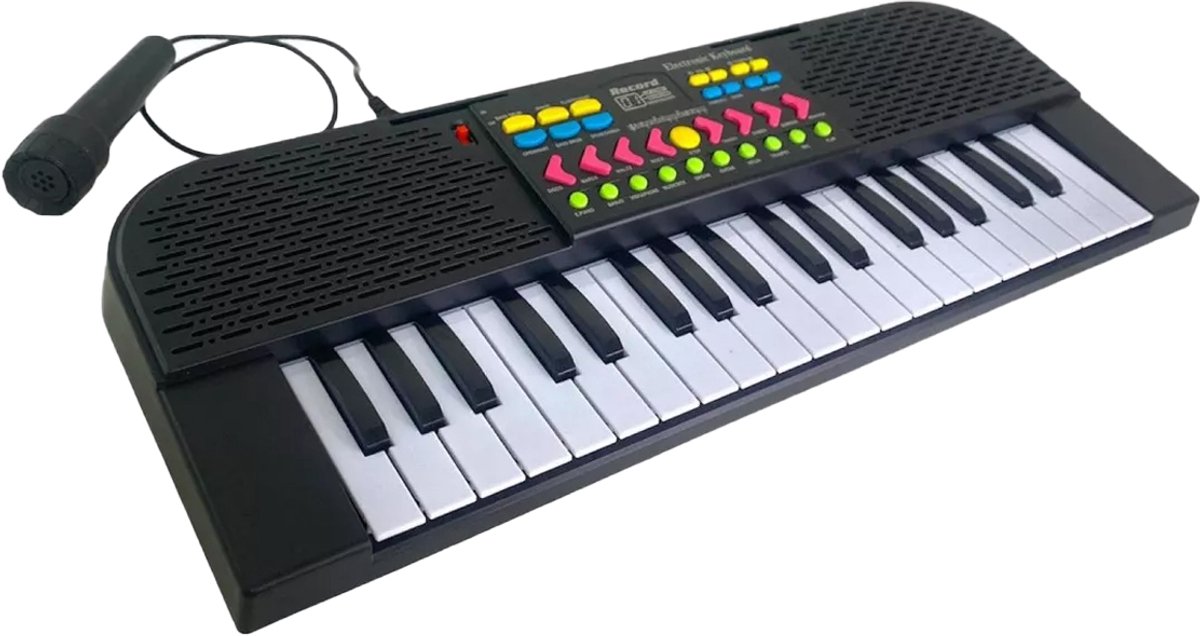 YAR - Elektronisch Keyboard - 37 Toetsen – Piano voor Kinderen & Beginners – Met USB, Microfoon en Opnamefunctie