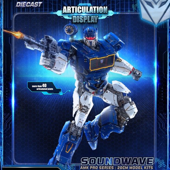 Yolopark AMK PRO Soundwave Model Kit | Transformers Bumblebee edition ...