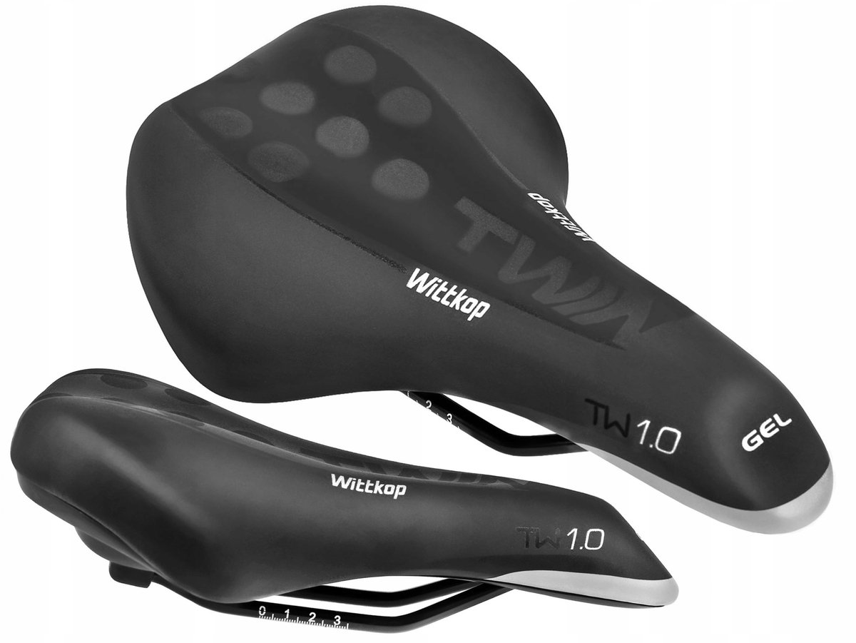 Wittkop TWIN 1.0 Gel Fietszadel - Comfortabel voor MTB & Trekking