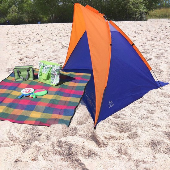 Strandschelptent Lido met UV-bescherming 40+ - Licht en compact - Ideaal voor strand zwembad tuin en vakantie - Groen van High Peak — afbeelding 3