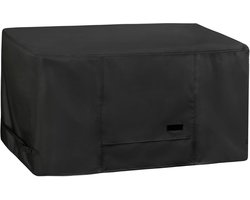 NettyPro Dekboxhoes, vervagingsbestendige buitenpatio, waterdichte opbergdoos voor zitbank, 127 x 53 x 58 cm, zwart