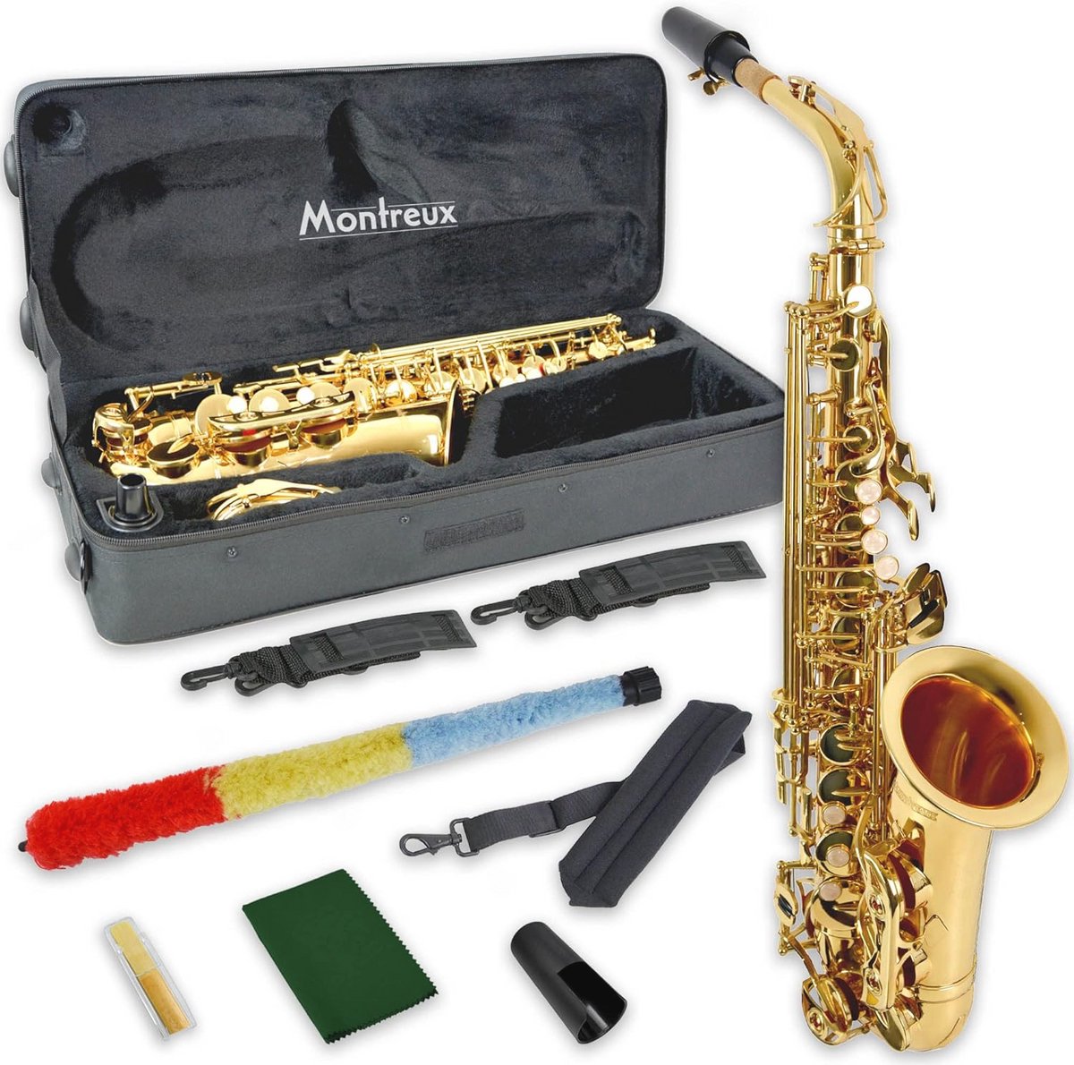 Student Eb Alto Saxophone voor Beginners met Draagtas en Accessoires