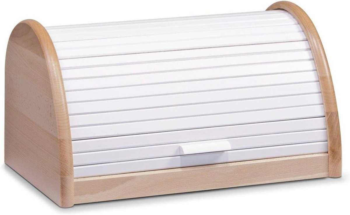 Witte Houten Broodtrommel 39x25x21 cm