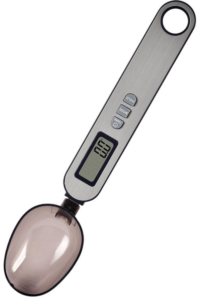 Lepelweegschaal, nauwkeurige digitale keukenweegschaal, maximaal weegvermogen 500 gram.