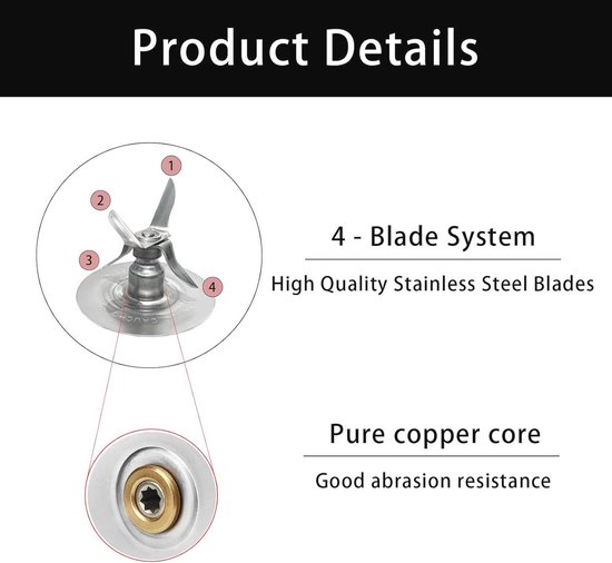 Reservedele voor sapcentrifuge - Compatibel met diverse modellen, 4 stuks — afbeelding 5