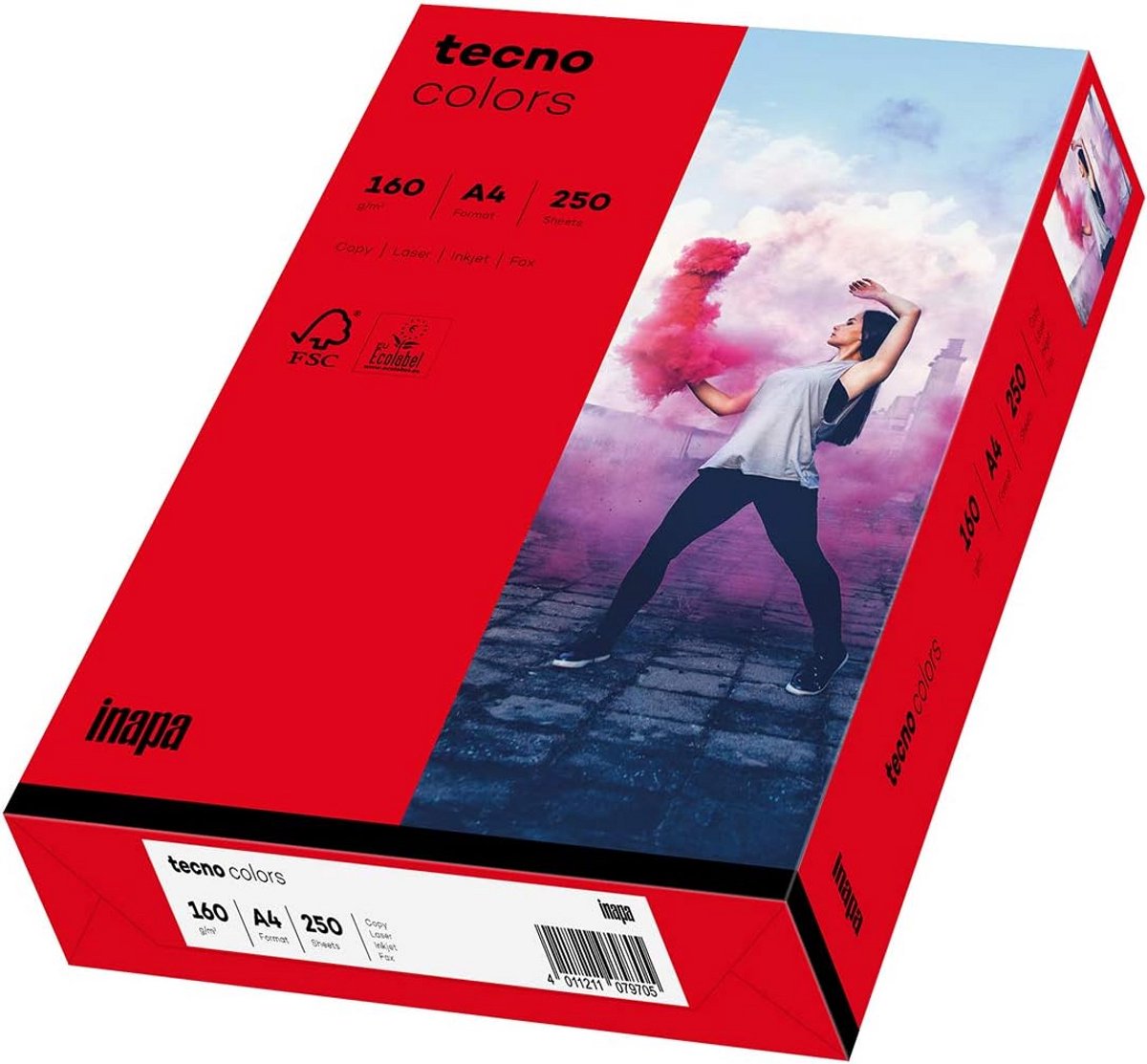 Printerpapier A4 Intense Rood 160 g/m² - 250 Vellen