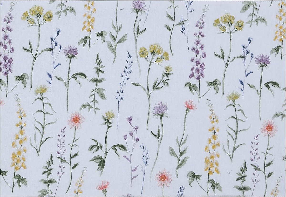 Set van 4 Placemats Bloemenprint Geschikt voor Keuken & Eettafel - Hittebestendig & Antislip