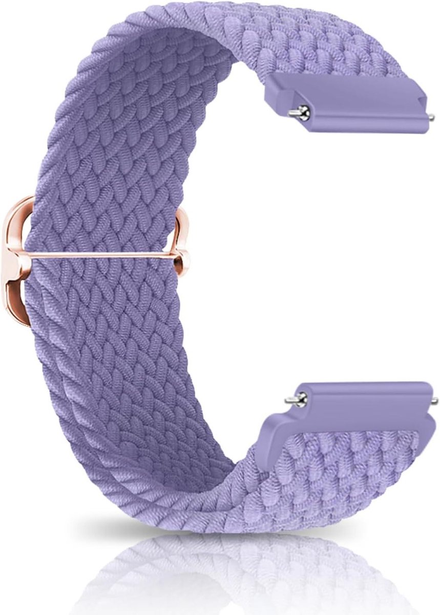 Elastische nylon band - reservearmband - universeel - dunne gesp - sport - schuifgesp - rekbaar - mannen - vrouwen - zwart.