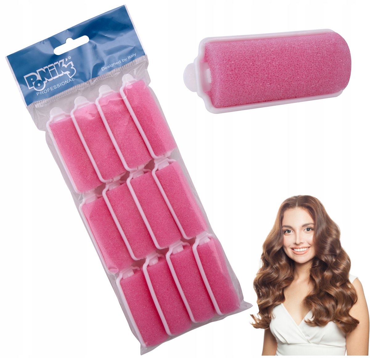 Poniks Haarrollers Papilotten Goudkleurig - Voor Krullen - 25mm 12 stuks