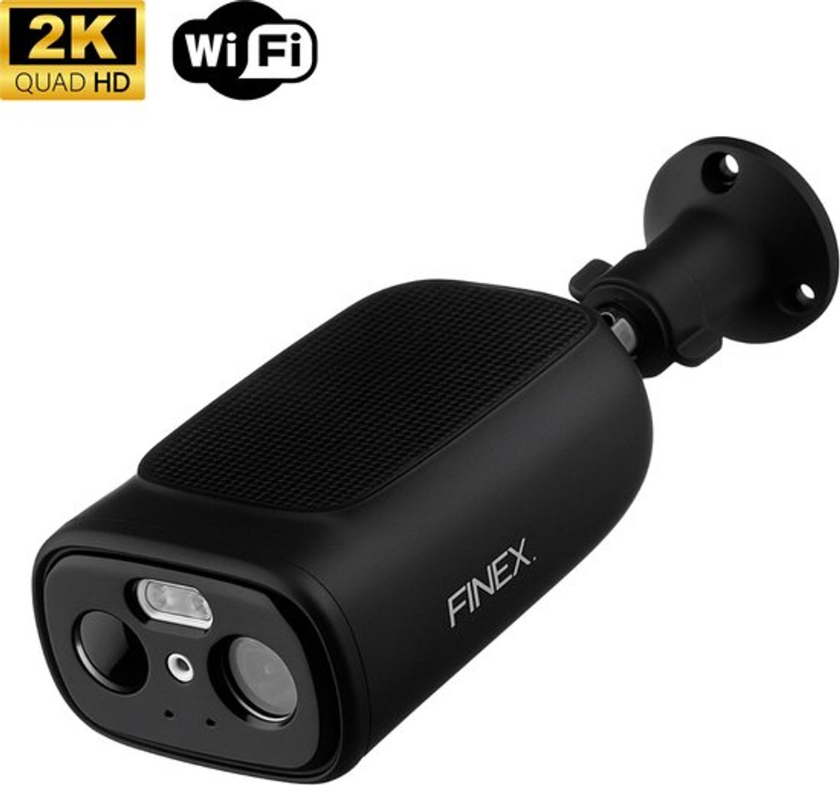 Finex Solar Camera Draadloze Beveiligingscamera 2K Ultra HD