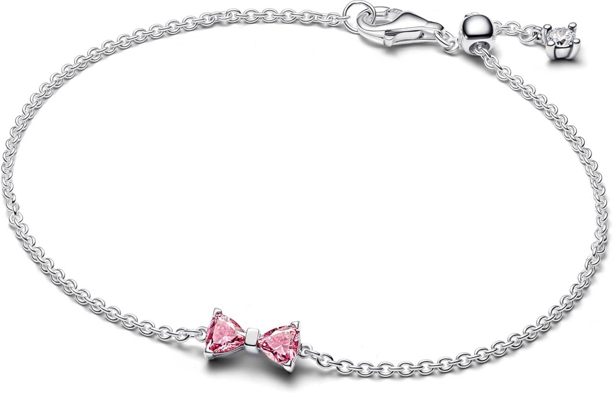 Dames Armband Sterling Zilver 925 Schakelarmband met Zirkonia - 16 cm