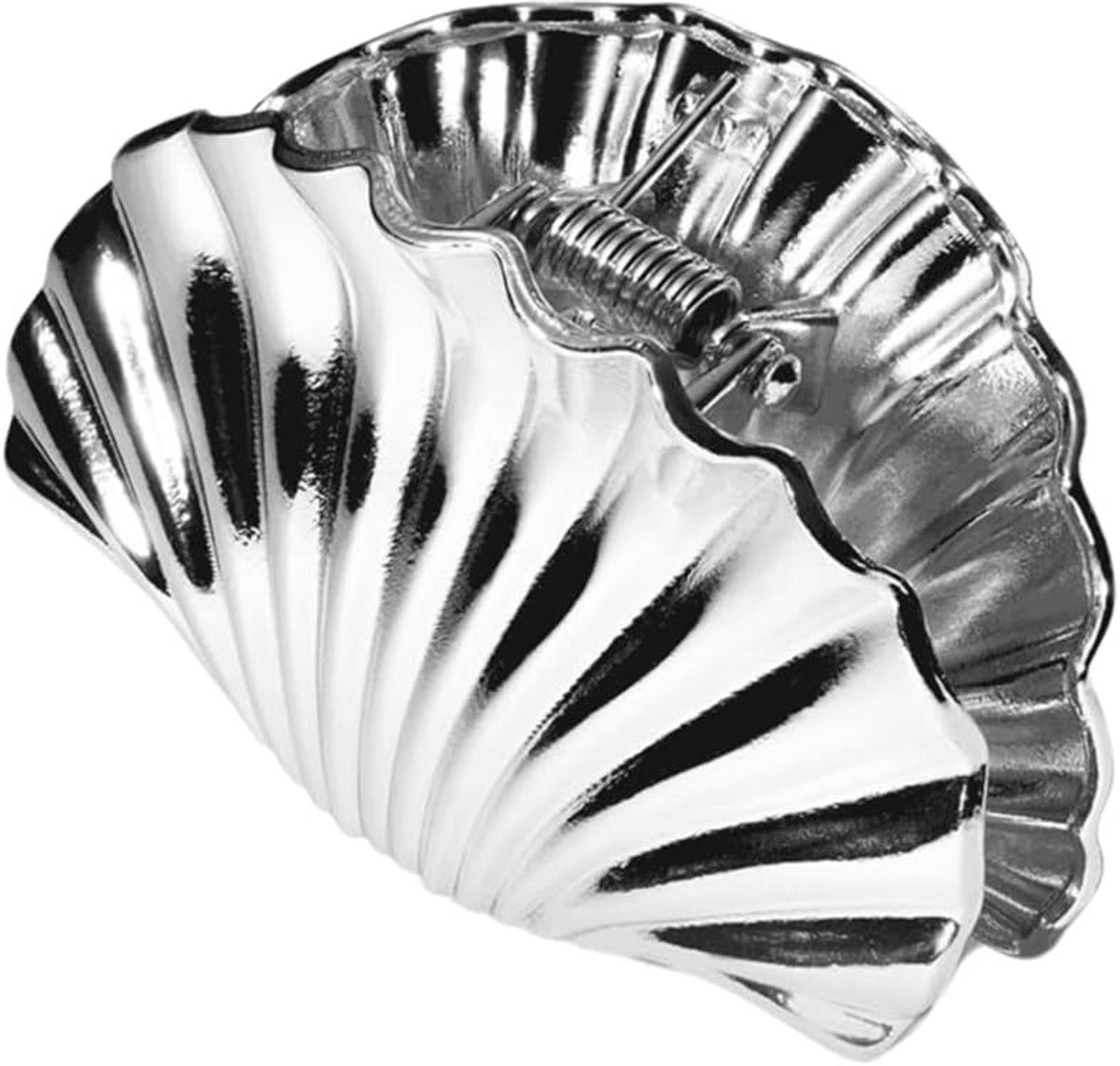 Elegante Schelp Haarklem Roestvrij Staal voor Dames - Maritiem Haaraccessoire