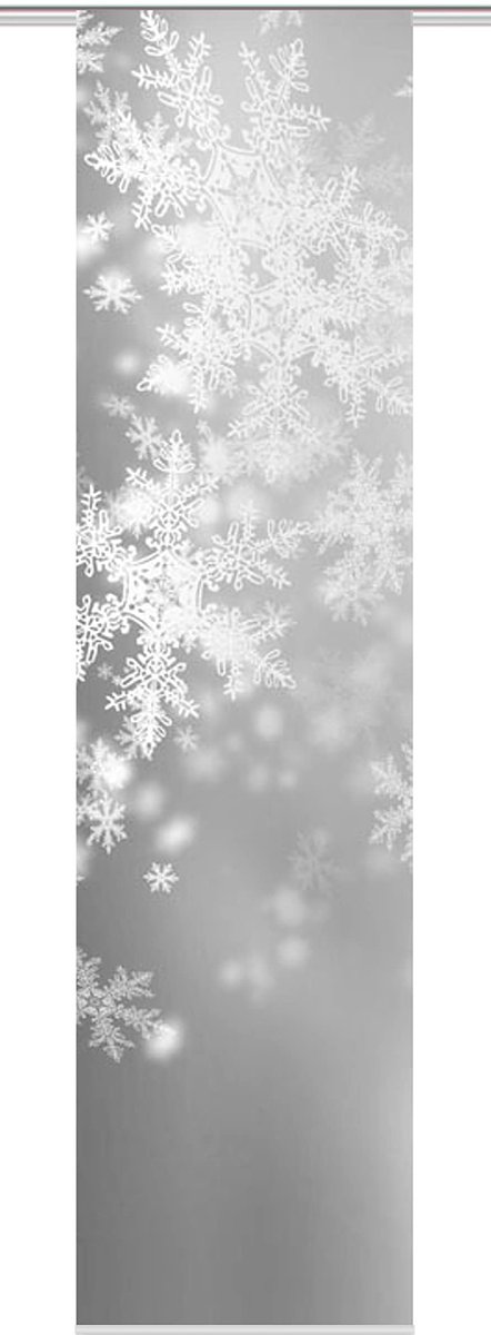 Unyqoos Moderne grijze schuifwand met fotomotief en eenvoudige montage 245 x 60 cm grijs