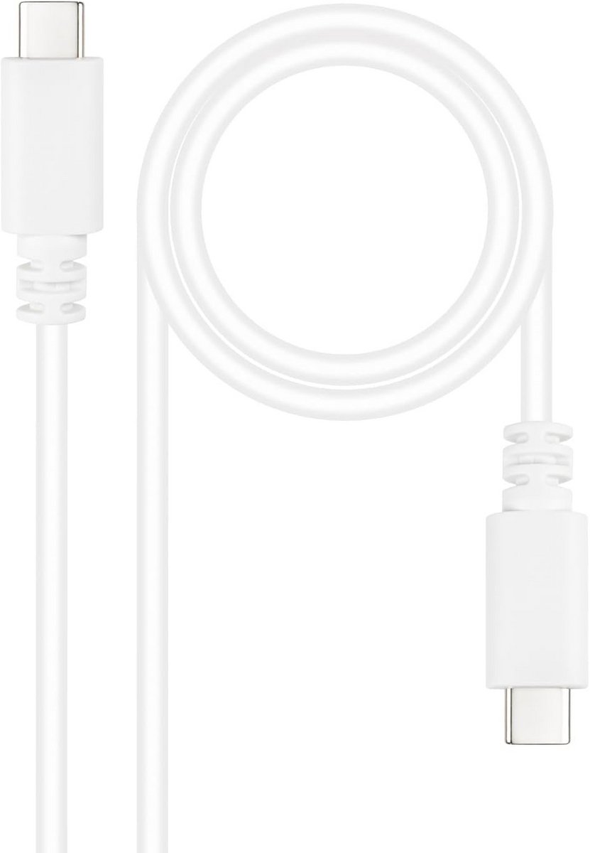 USB-C naar USB-C Kabel 1 Meter Wit Snel Opladen 3A