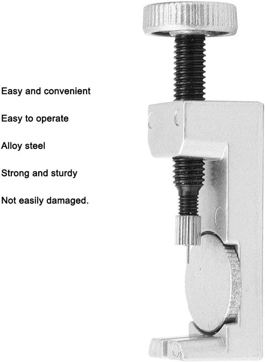 Horlogeband Verwijderset - Gereedschap voor het Inkorten en Repareren van Metalen Horlogebandjes (Inclusief Reservepinnen)